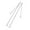 Silver Hook 2.2cm, variant on 2 Pcs Rhinestone Bra Straps Bra Shoulder Strap Adjustable Non-Slip Durable Bling Hook 2.2cm