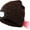 Brown, variant on LED Beanie Hat USB Rechargeable 8 LED Light Hat Winter Warm Knitted Beanie for Men and Women, Hand Free Front and Rear Lighting Headlamp Cap for Camping, Running, Skiing (Black)