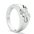 thumbnail image 3 of Pompeii Men's 3/4Ct Solitaire Diamond Wedding Anniversary Ring 14k Gold Band Lab Grown, 3 of 7