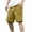 Brown, variant on Ohufall Mens Cargo Shorts Fashion Casual Solid Knee Length Cargo Shorts Drawstring Elastic Waist Multi-pocket Straight Work Pant