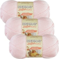 Bernat Softee Baby Yarn - Solids-Prettiest Pink, Multipack Of 3
