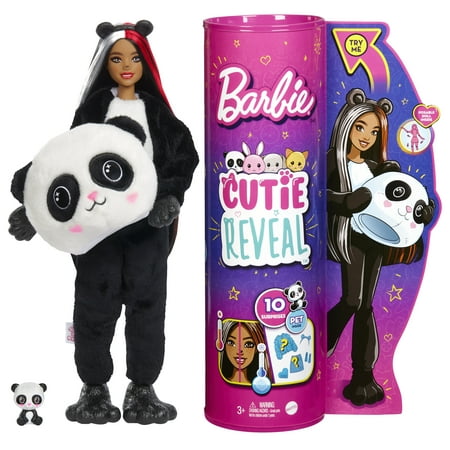 Barbie Cutie Reveal Panda Plush Costume Doll