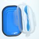 thumbnail image 3 of Recipiente Para Picnic Plegable Alimentos Plegable De Silicona , Gran Capacidad, Puede Poner Más Comida O Refrige Azul Gloria Contenedor de comida, 3 of 9