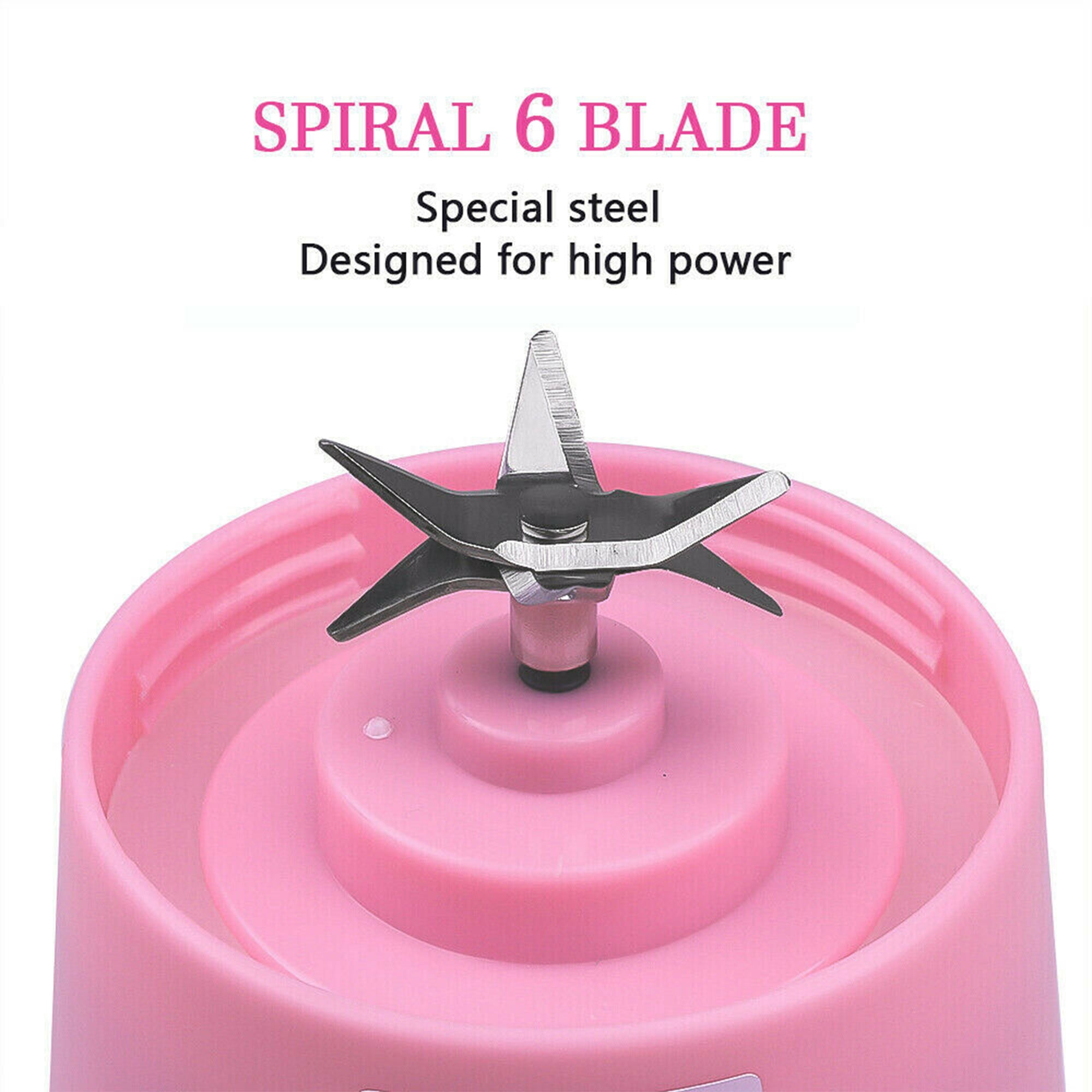 LELINTA 380ML/12.5 Oz Portable Blender Mini Juicer Cup Personal Blender with Rechargeable USB Home Outdoor Travel for Smoothie Blender Juice Mixer Shakes Smoothies Fruit Juice Milk