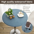 thumbnail image 5 of Retrok Round Tablecloth Elastic Edged Tablecloth Wipeable Table Cloth Table Cover for Outdoor,Patio,Kitchen,Dining Room Waterproof Oilproof without Washing 23.6" Inch Round Tight Fit Blue, 5 of 11