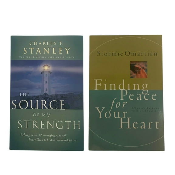 Charles F. Stanley; Finding Peace/The Source of My Strength Paperback (2-Books)