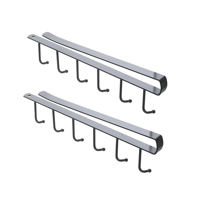 Lksixu Under Cabinet Hanger Rack Kitchen Paper Roll Towel Hanger Rack Bathroom Organizer Storage Bins Organizers and Storage