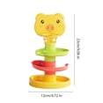 thumbnail image 7 of YIFAEUX Kids Ball Drop Tower 2/3/5/7/9 Layers Cartoon Pig Marble Run Track Toy Toddlers Boys Girls Educational Rolling Ball Slide Toy, 7 of 7