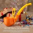 thumbnail image 7 of Retro 1960s Bubble Pipe – Novelty Soap Bubble Blower for Outdoor Parties – Vintage Style Conversation Starter Toy (Black), 7 of 7