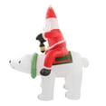 thumbnail image 4 of Oso de Papá Noel inflable de 6 pies ANGGREK con luces LED, 4 of 8