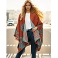 thumbnail image 2 of CAILDANL Women's Shawl Wraps Open Front Poncho Cape Oversized Sweaters Casual Cardigan Shawls for Fall Winter, 2 of 5