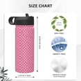 thumbnail image 4 of Yiaed Fish Scales Print Water Bottle with Straw Lid, Stainless Steel Double Wall Insulated Water Bottle | Leak-Proof and Spill-Proof Water Bottle, 4 of 8