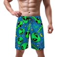 thumbnail image 2 of NICKSUN Men's Swim Trunks, Cute Print Quick Dry Summer Board Beach Shorts with Mesh Lining and Pockets, 2 of 6