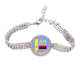 thumbnail image 1 of Soy de Armenia Pulsera de tobillera de cadena de tenis, joyería de diamantes, 1 of 3