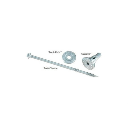 

FastenMaster ThruLok No. 14 X 6.25 in. L Hex Galvanized Wood Screws 24 pk