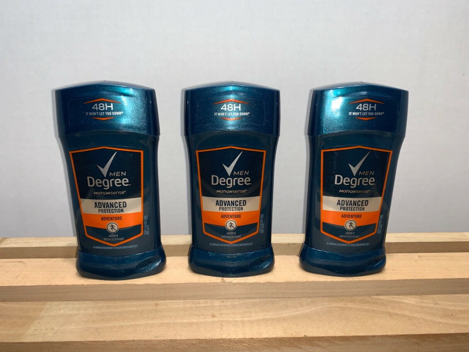 Degree Men Adventure Advanced Protection Antiperspirant Deodorant Stick, 2.7 oz (Pack of 3)