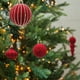 thumbnail image 4 of Juego de 24 bolas navideñas flocadas | Varios estilos y colores | Adornos de árbol de gamuza de 7 cm para el hogar y fiestas, 4 of 5