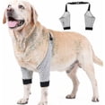 thumbnail image 1 of Protector de codo para perro, funda ajustable para pata delantera, protección para recuperación de lesiones por cirugía de mascotas, 1 par, 1 of 5