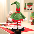 thumbnail image 3 of Fundas decorativas para botellas de vino de Navidad, soporte para regalo de Navidad, decoración de mesa para cena, 2 uds., 3 of 8