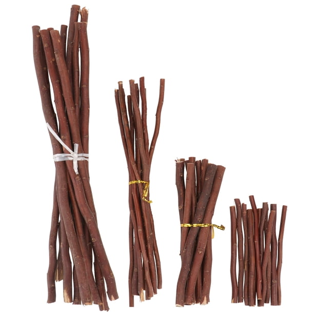 40 piezas de ramas naturales ramas secas ramas secas palitas de madera accesorios de fotos (marrón)