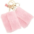 thumbnail image 3 of FUEENIRVA Change Purse Keychain Key Chain Pink Plush 2Pcs, 3 of 8