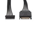 thumbnail image 2 of JOYJOM SATA Power Splitter Cable: 15 Pin SATA To 4 SATA 4X Serial ATA Power Adapter Splitter 2 of 9