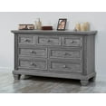 thumbnail image 3 of Oxford Baby Richmond 7Dr Dresser Brushed Gray, 3 of 5