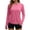Hot Pink-Sun Shirt Women, variant on Hilenly Rash Guard for Women Long Sleeve UPF 50 Swim Shirts Side Drawstring SPF UV Shirts with Thumb Hole Sun Protection Clothing