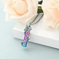 thumbnail image 6 of 2 Pack Cylinder Urn Necklace for Ashes Butterfly / Heart / Cross / Tree of Life Cremation Jewelry Ashes Urn Necklace for Human Pet, 6 of 8