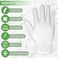 thumbnail image 3 of Moisturizing Gloves, White Cotton Gloves for Women and Men Overnight Bedtime Nighttime Lotion Dry Hands Spa Cosmetic Treatment Moisturizing Bathing Accessories Washable SPA Gloves (3 Pairs), 3 of 5