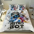 thumbnail image 1 of Astro Bot Conjunto de sábanas temático, trío de piezas, cómodo y amigable con la piel, diseño único, regalo de decoración para el hogar para familiares, amigos y fans,173cm *218cm, 1 of 6