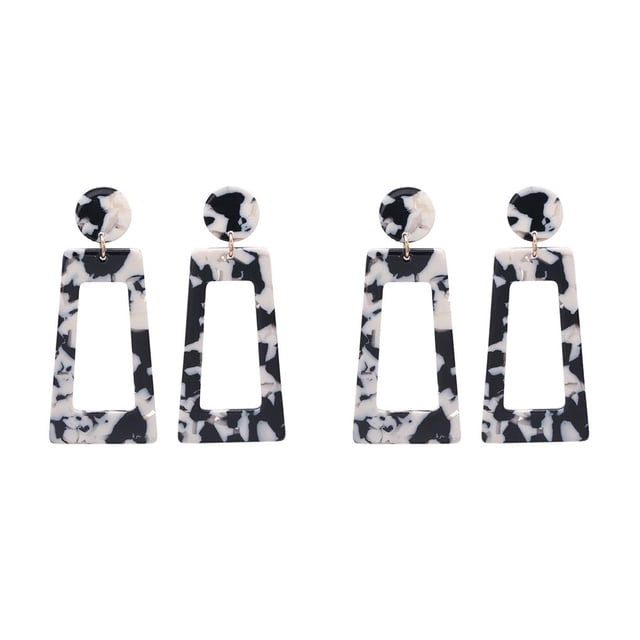 Aretes cuadrados con Estampado de leopardo Sonducket joyería exagerada colorida regalos para mujeres CBP234496