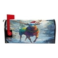 thumbnail image 3 of Ryvnso Mailbox Cover Reindeer on Christmas Magnetic Mailbox Wrap Standard Size 21x18 Inch, 3 of 8