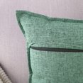 thumbnail image 3 of ASWZXCFGV Linen Throw Pillow Covers 22x22 Inch Green Soft Decorative Cushion Cover for Sofa Bedroom Pillow Shell, 3 of 6