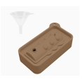 thumbnail image 1 of Desmolde el molde de la bandeja de hielo del hogar molde del cubo de hielo del silicón de la categoría alimenticia con la tapa fácil, 1 of 2