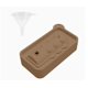 thumbnail image 1 of Desmolde el molde de la bandeja de hielo del hogar molde del cubo de hielo del silicón de la categoría alimenticia con la tapa fácil, 1 of 2