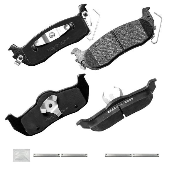 ACB ZONE 4PCS Rear Ceramic Brake Pads for 2004-2015 Nissan Armada Titan