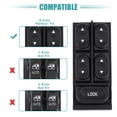 thumbnail image 4 of Interruptor de ventana eléctrica delantero izquierdo Unique Bargains Interruptor de control de ventana para Ford Bronco para Mercury Sable No.E9DZ-14529-A, 4 of 7