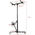 thumbnail image 4 of Kselythan 16FT Drywall Lift Sheetrock Lift,Drywall Lift Panel Hoist,150 Lbs Load Capacity,Jack Lift With Rolling Caster Wheels,Construction Carrying Tool,Black/Yellow/Bule, 4 of 7