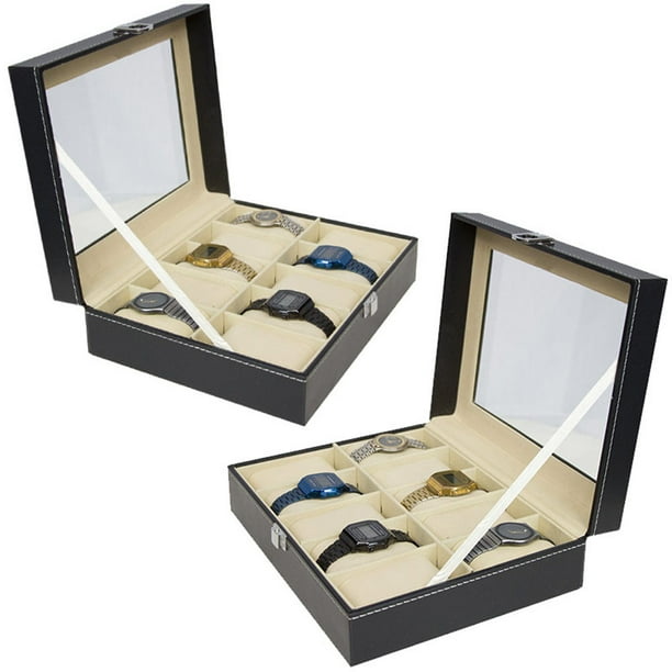 Set Estuche Caja para reloj 2 piezas Rack Pack 20 relojes