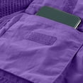 thumbnail image 6 of Men's Sleeveless Vest Multi Pocket Quick Dry Nylon V-Neck Workwear Photography Mountaineering Journalist Outdoor Casual Utility Fishing Hiking Travel | Zenithor,Purple 5XL, 6 of 9