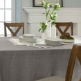 thumbnail image 4 of Home Details Chic & Rustic 70"x 90" Rectangle Polyester Tablecloth in Silver, 4 of 6