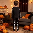 thumbnail image 5 of MEZZALL Halloween Boys Girls Cartoon Print Pajama Sets O-Neck Long Sleeve T-Shirts And Pants Soft Sleepwear For Kids Home Loungewear 2 Piece Nightwear, 5 of 5