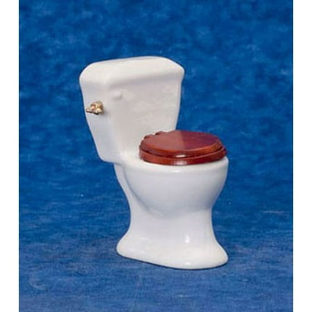 - Dollhouse Bathroom Toilet/White