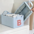 thumbnail image 1 of Fiudx Cesta para Guardar Ropa, Organizador de Juguetes de Gran Capacidad, Diseño Plegable, Almacenamiento Decorativo Moderno, Asas Prácticas, Organizador para Oficina En Casa, Tamaño 40,5 X 28 X 20,5, 1 of 6