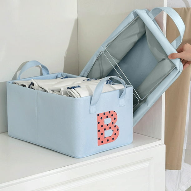 Apmemiss Clearance Large Capacity Storage Bins Closet Organizer System, Sturdy Foldable Storage Boxes for Organizing Clothing, Sheets, Toys, Books - Shelf Organizer Shelves Basket Storage Bin