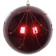 thumbnail image 1 of Vickerman MT194765D Rideau Pailleté Bonbon Bourgogne 6 Po. - 3 par Sac, 1 of 3