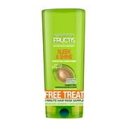 Garnier Fructis Sleek & Shine Conditioner with a Free Smoothing Treat 1 Minute Hair Mask Sample, 1 kit