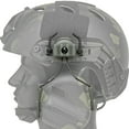 thumbnail image 4 of Juego de 2 soportes universales para auriculares de casco para 1 riel, auriculares de caza y tiro Verde, 4 of 9