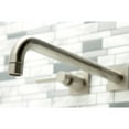 thumbnail image 3 of Kingston Brass KS6048DL Concord Two-Handle Wall Mount Roman Tub Faucet, Brushed Nickel, 3 of 7
